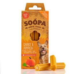 Soopa Vegan Dog Snack Morot & Pumpa Tandstänger